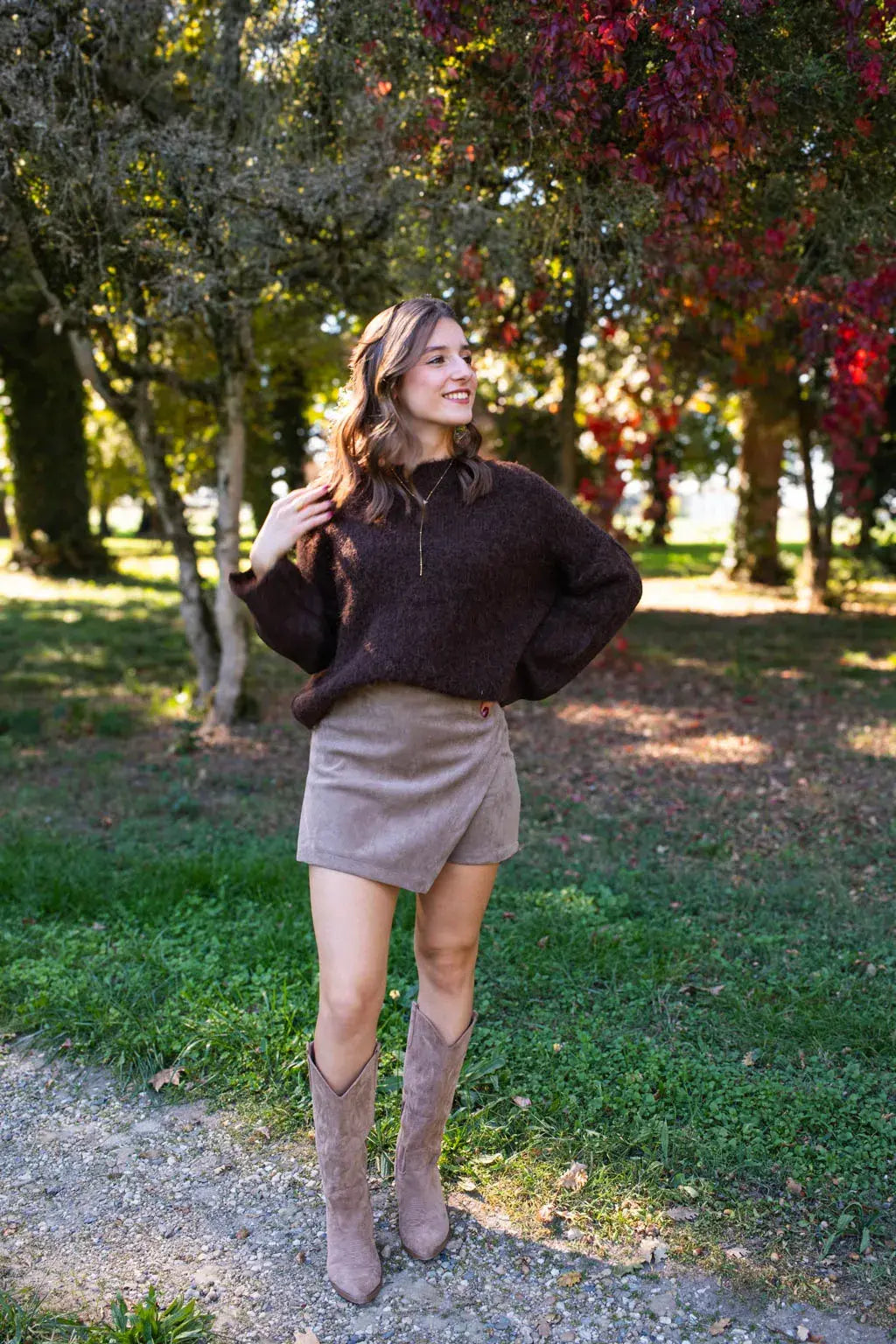 Pull Milene chocolat