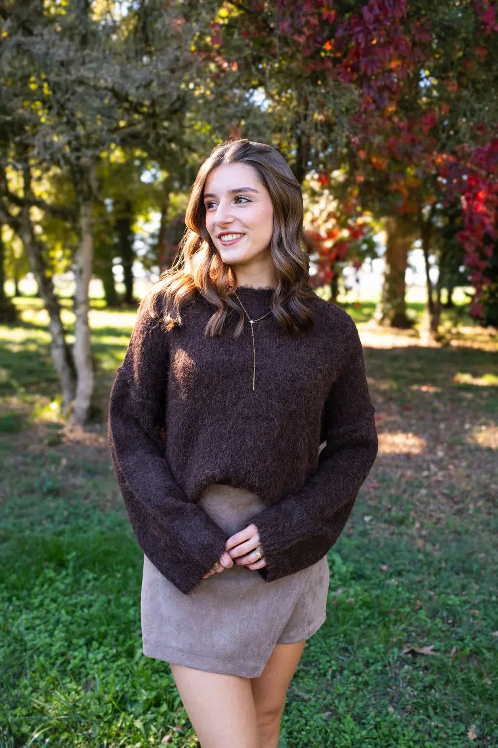 Jupe-short Diaz taupe