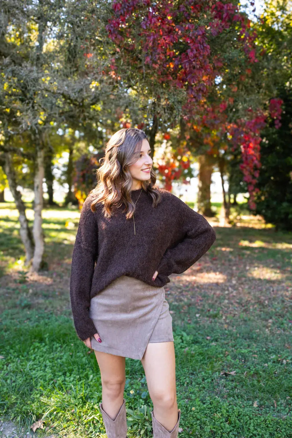 Pull Milene chocolat