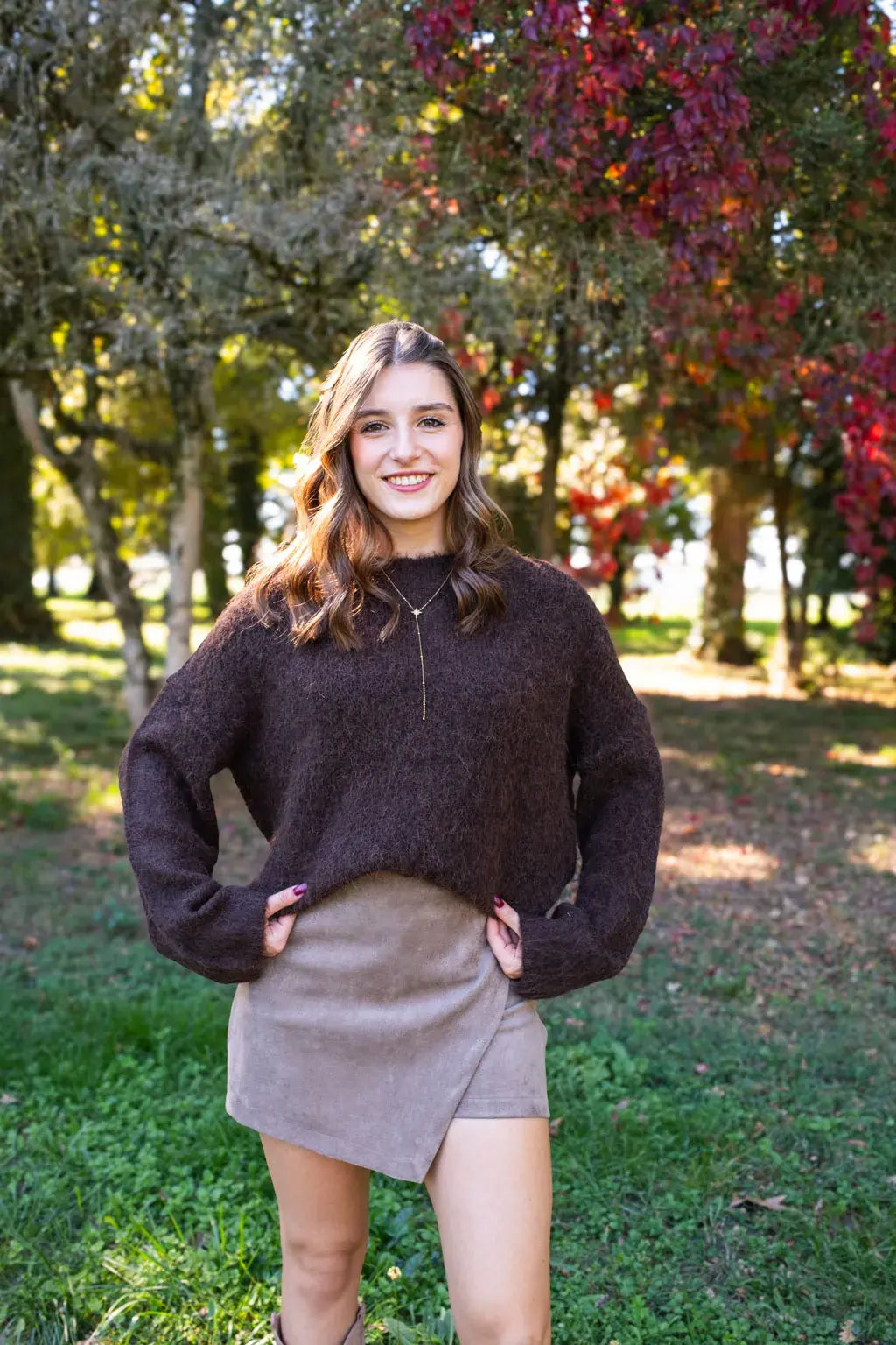 Jupe-short Diaz taupe