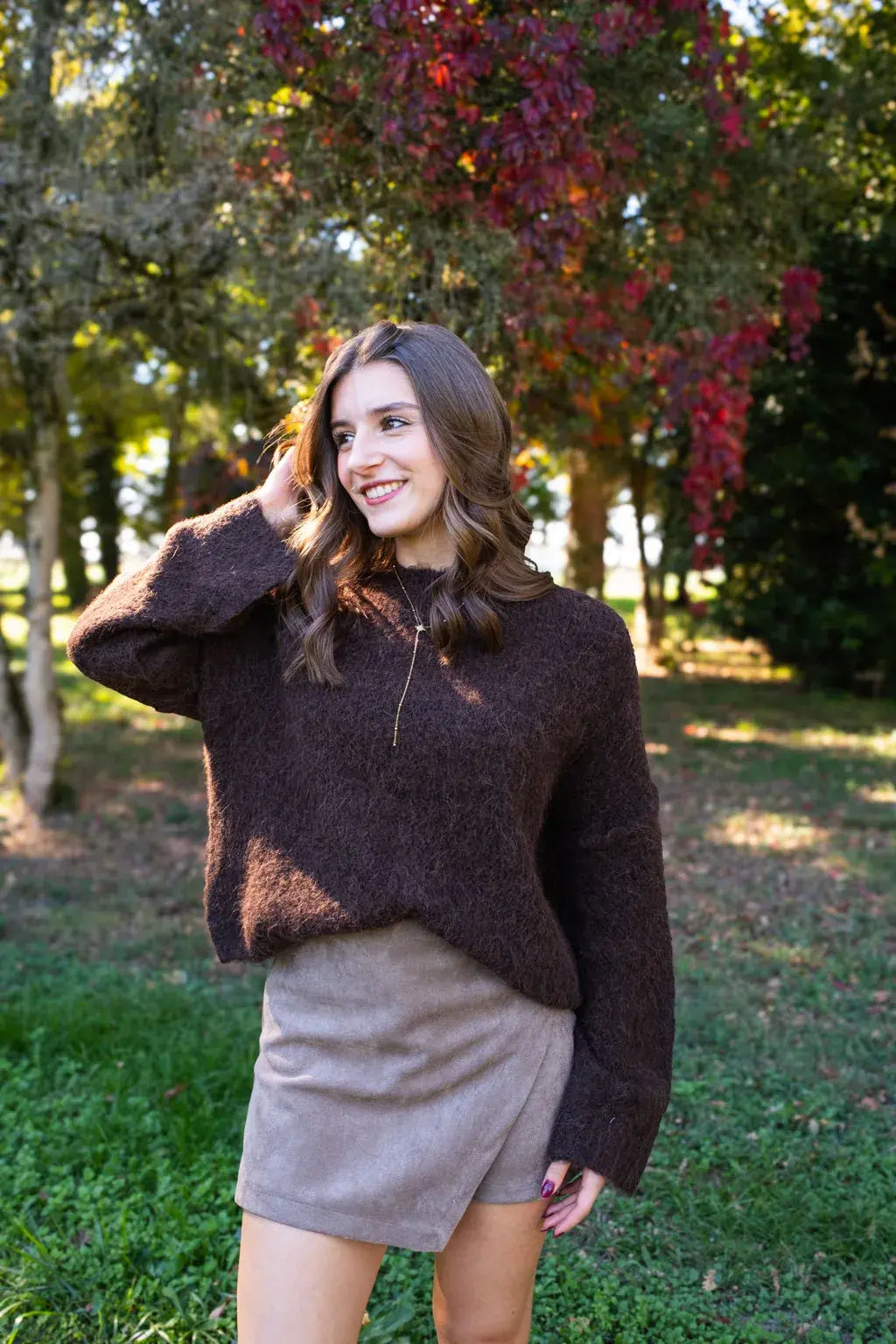 Pull Milene chocolat