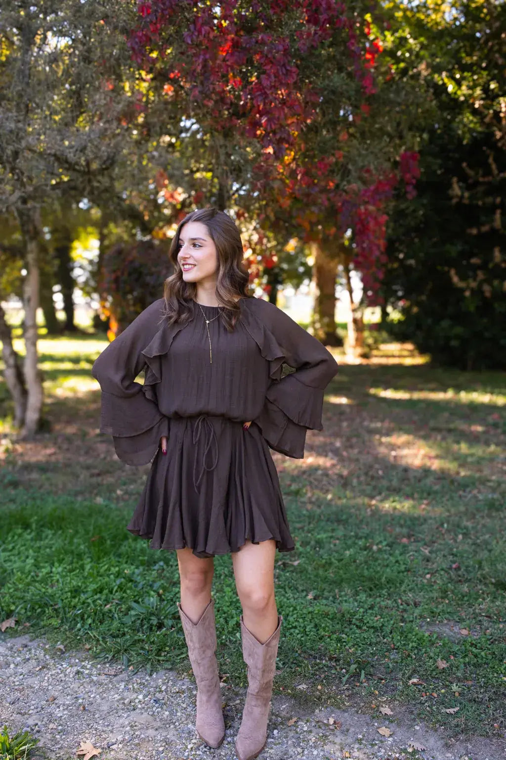 Robe Chiara chocolat