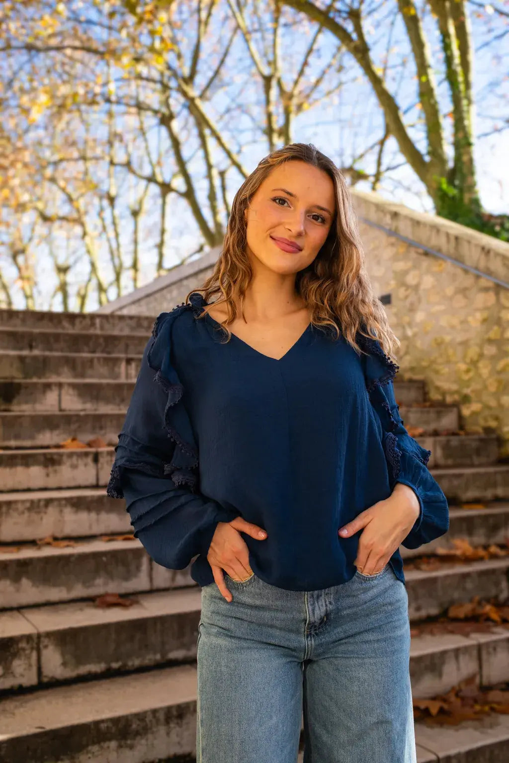 Blouse Alexandra marine