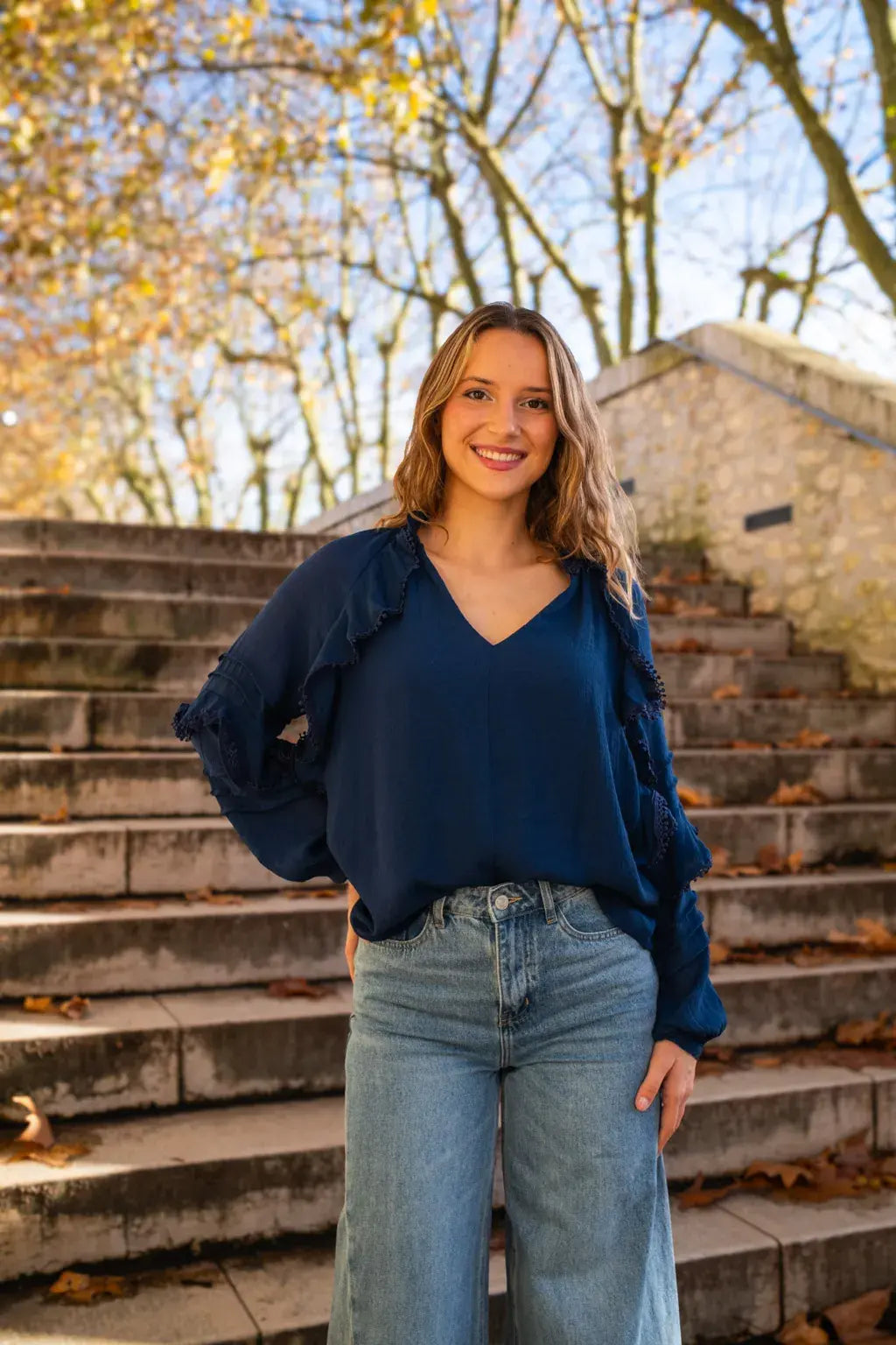 Blouse Alexandra marine