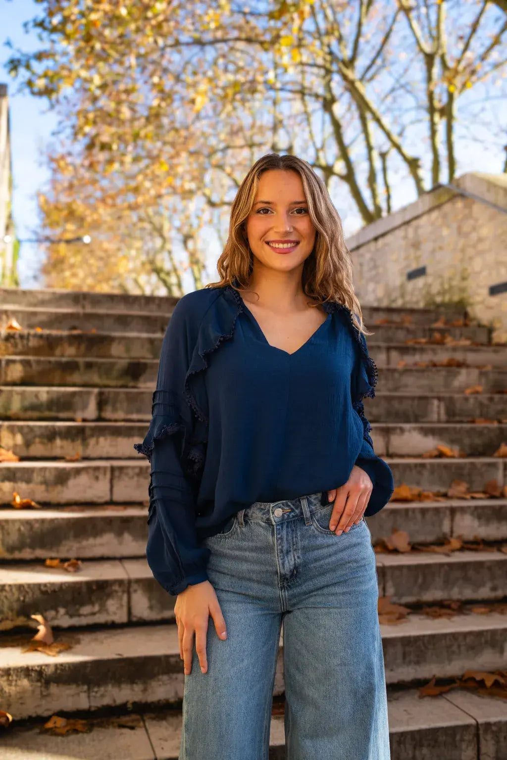 Blouse Alexandra marine