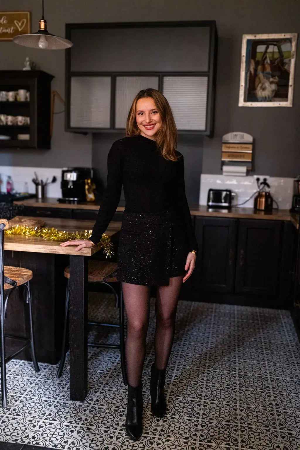 Jupe-short Aubane noire