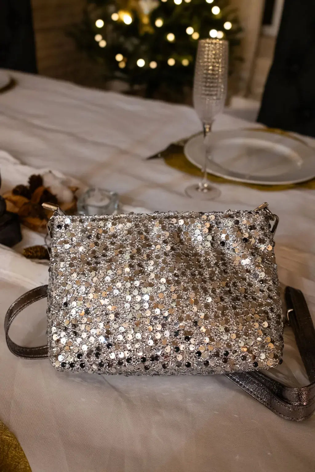 Pochette Eloa argentée