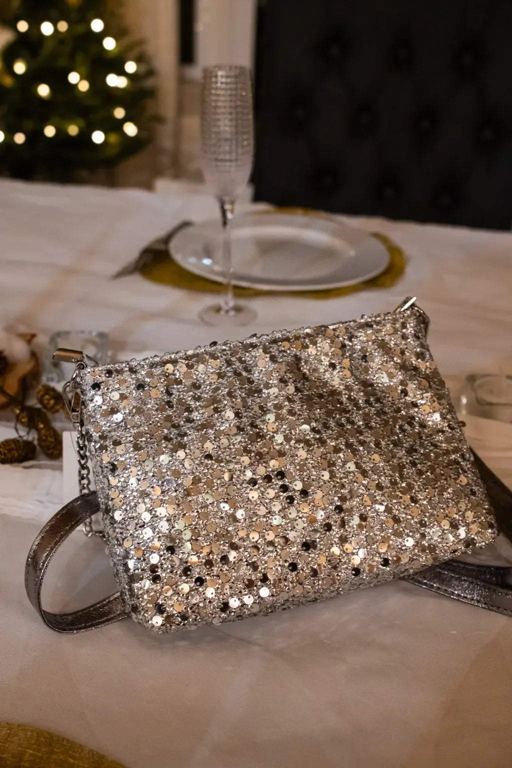 Pochette Eloa argentée