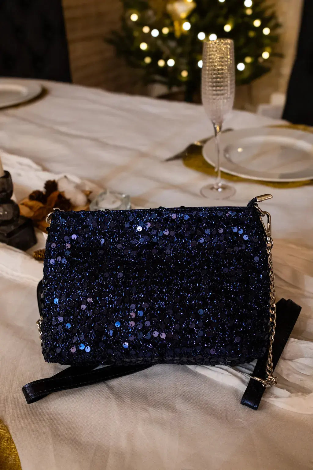 Pochette Eloa marine