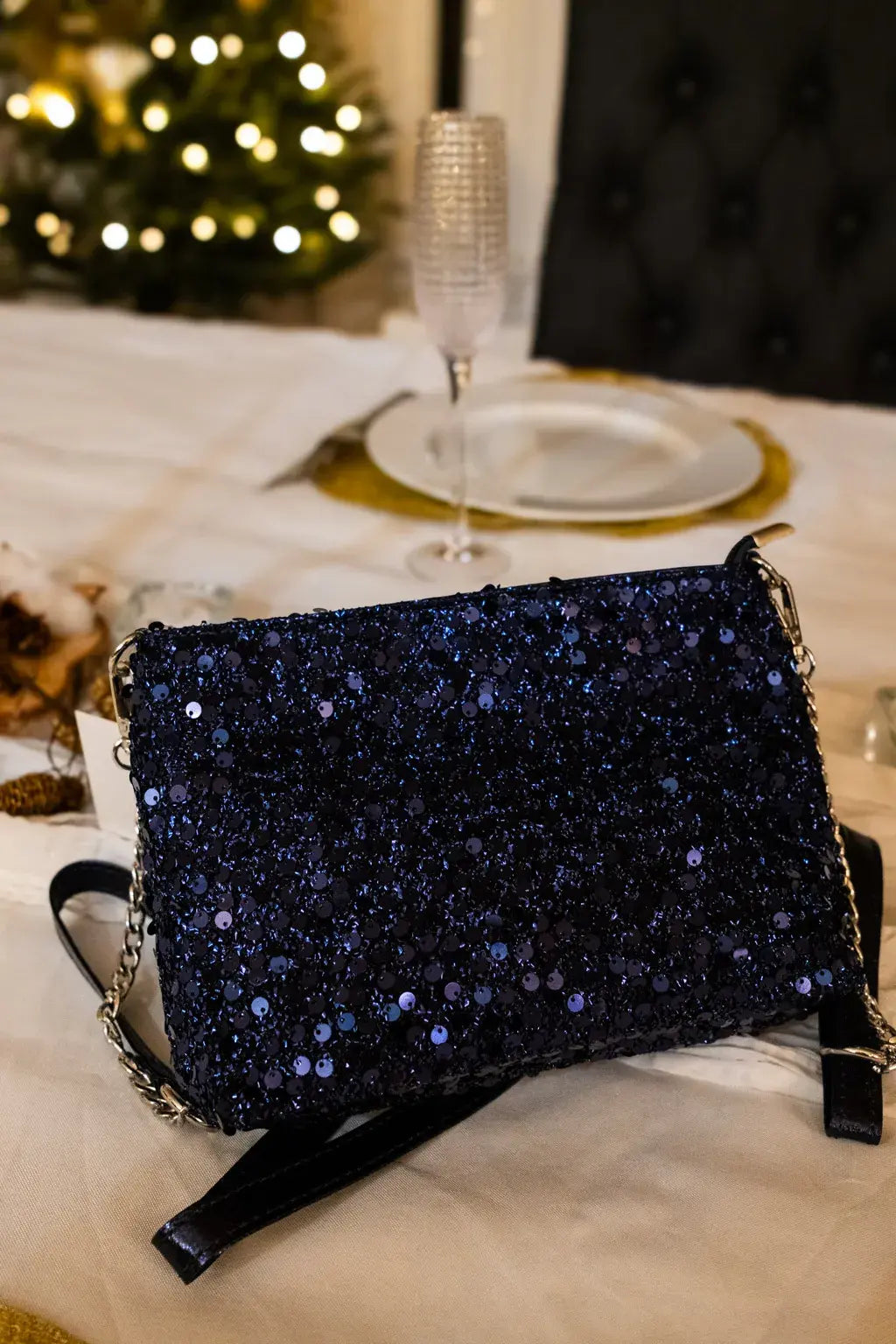 Pochette Eloa marine