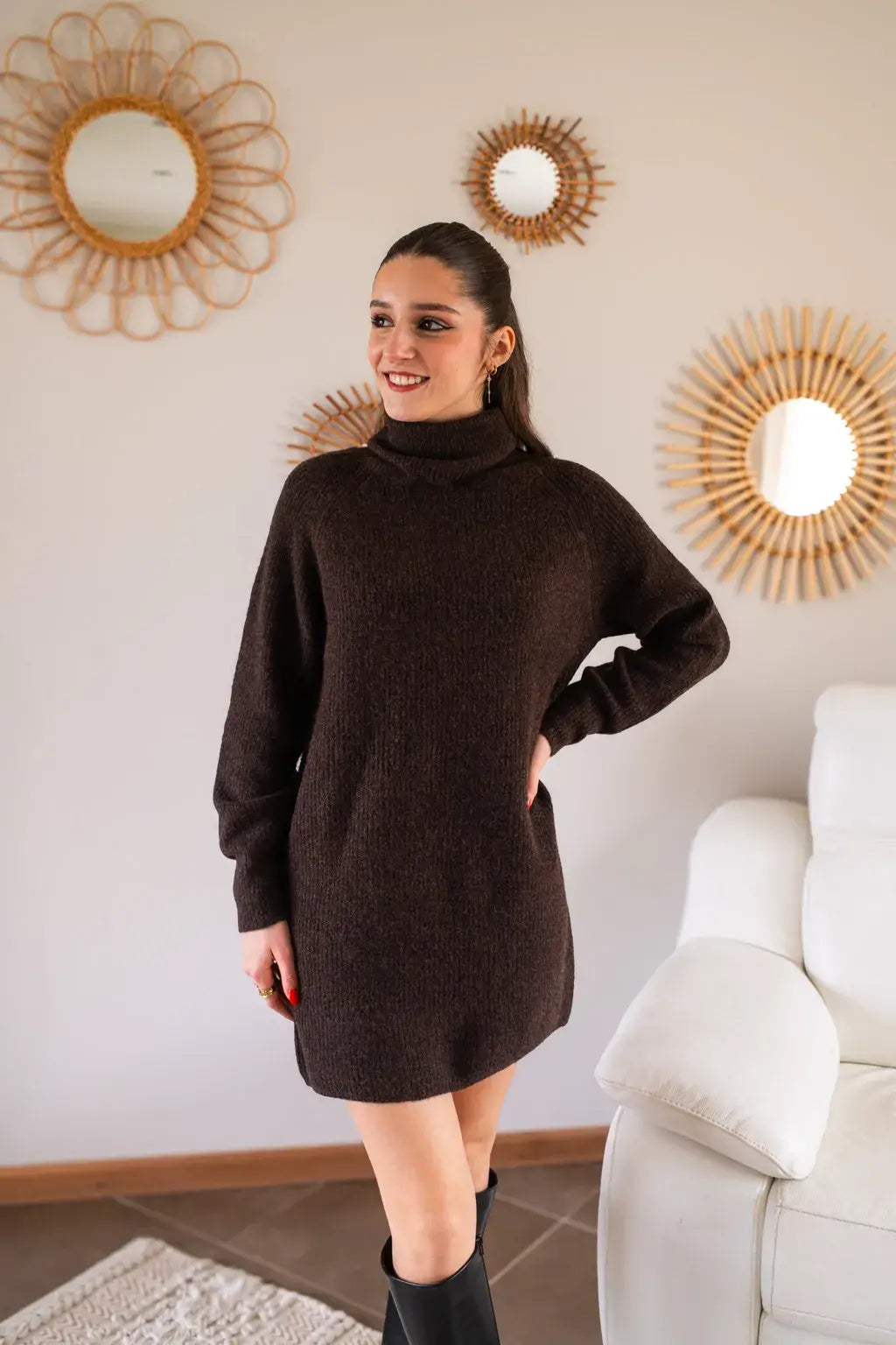 Robe pull Sya chocolat