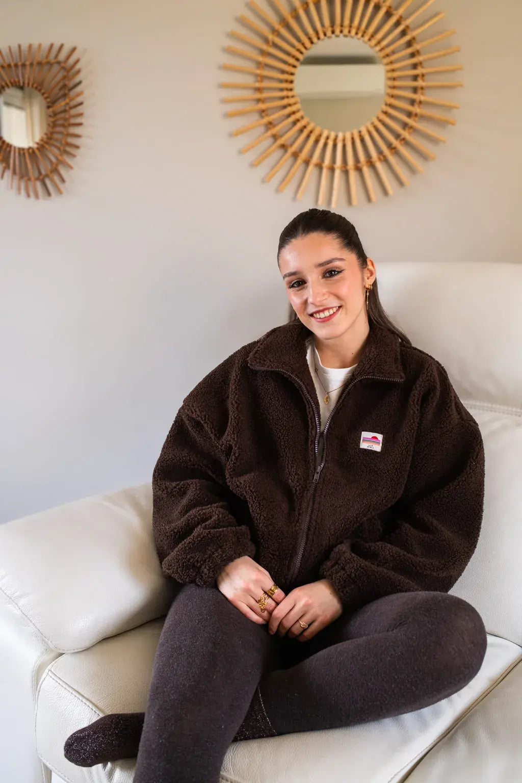 Veste polaire Sofia chocolat