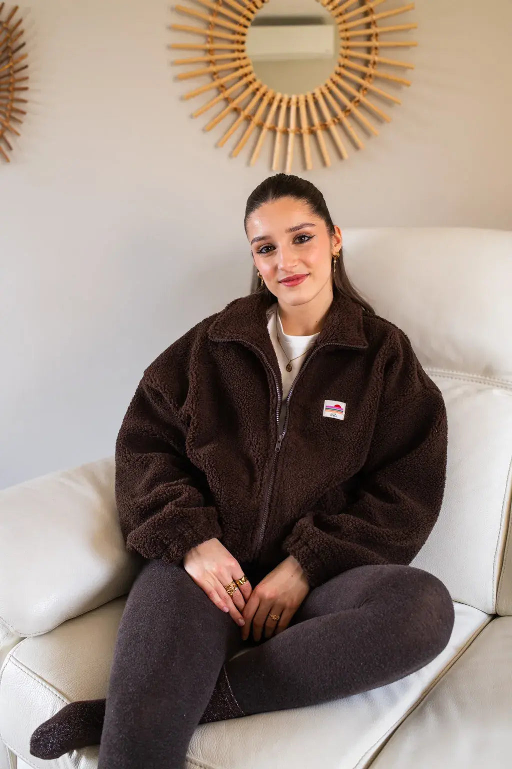 Veste polaire Sofia chocolat