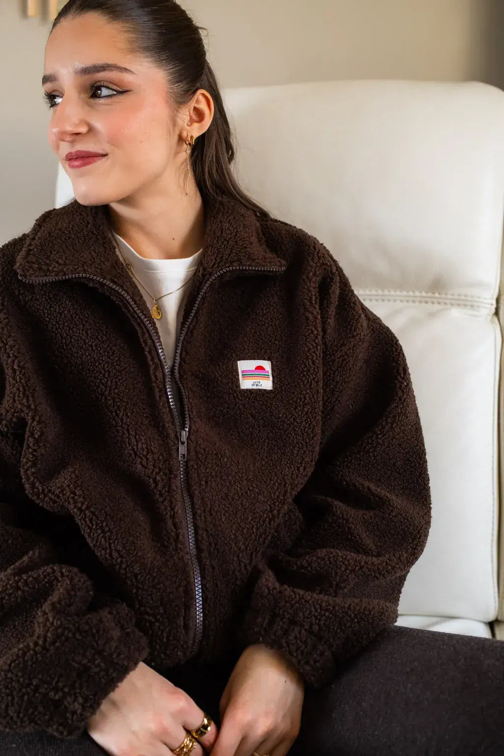 Veste polaire Sofia chocolat