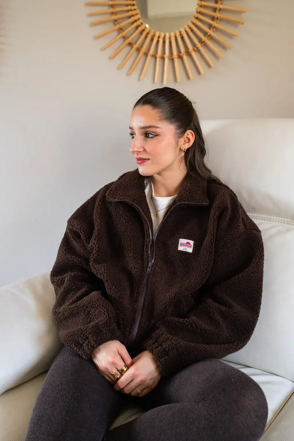 Veste polaire Sofia chocolat