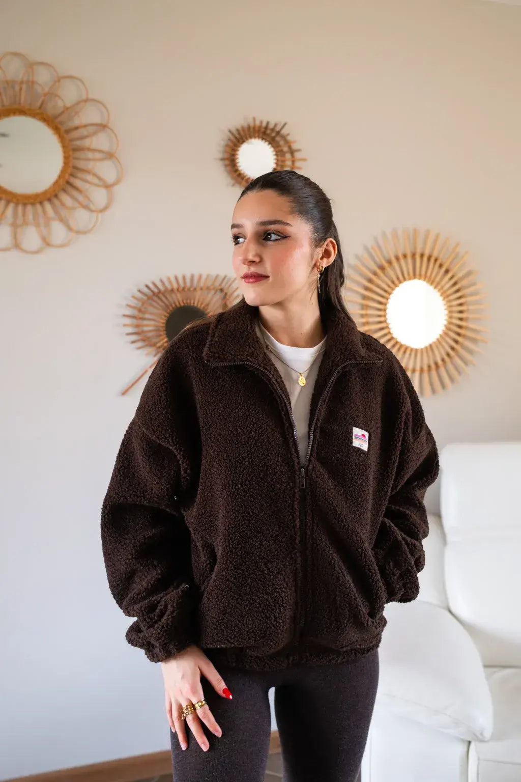 Veste polaire Sofia chocolat