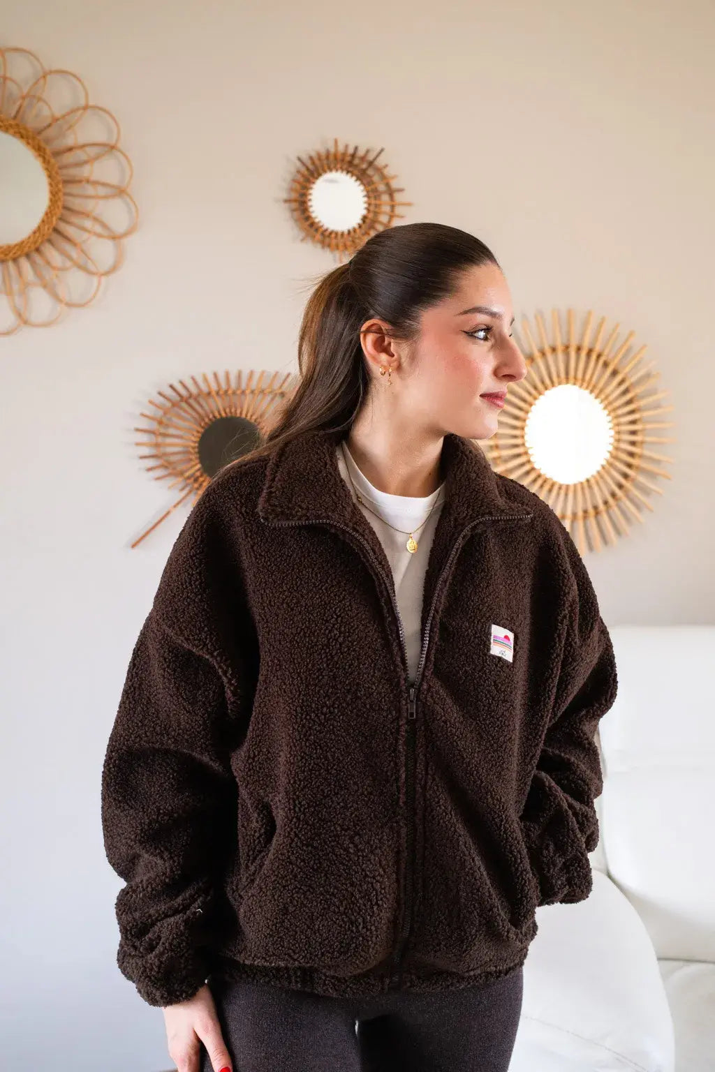 Veste polaire Sofia chocolat