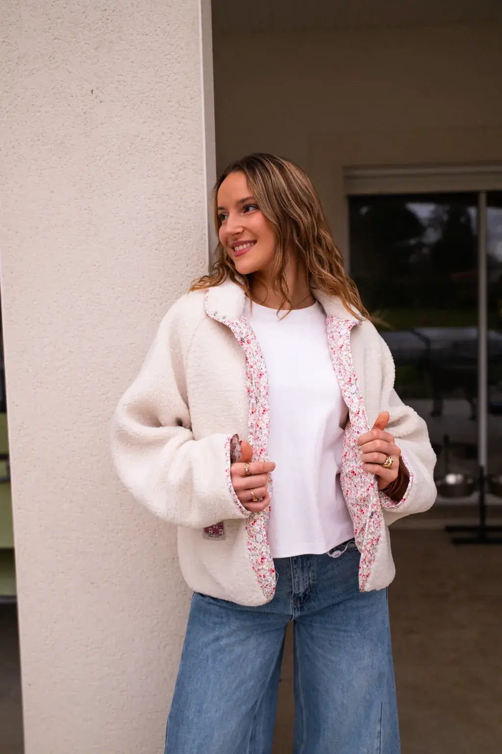 Veste réversible Suzie écru