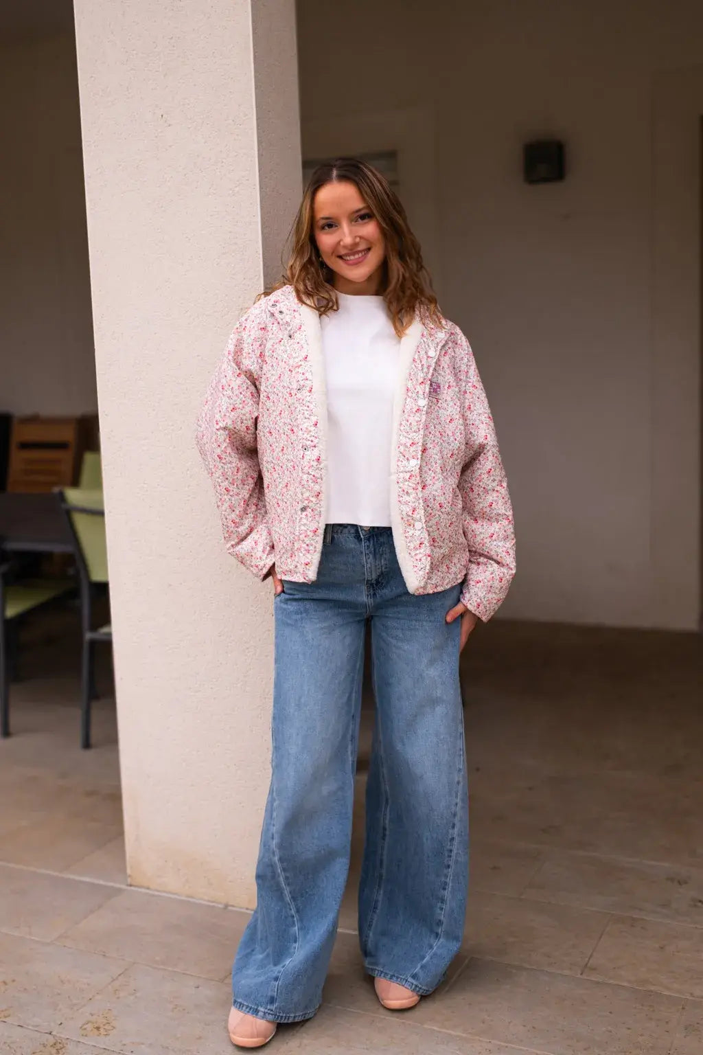 Veste réversible Suzie écru
