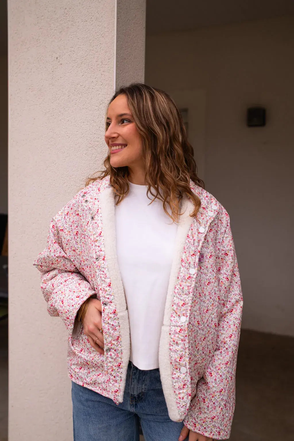 Veste réversible Suzie écru