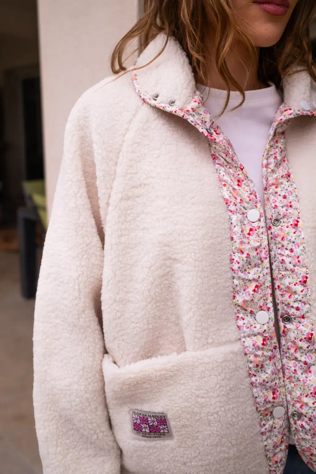 Veste réversible Suzie écru