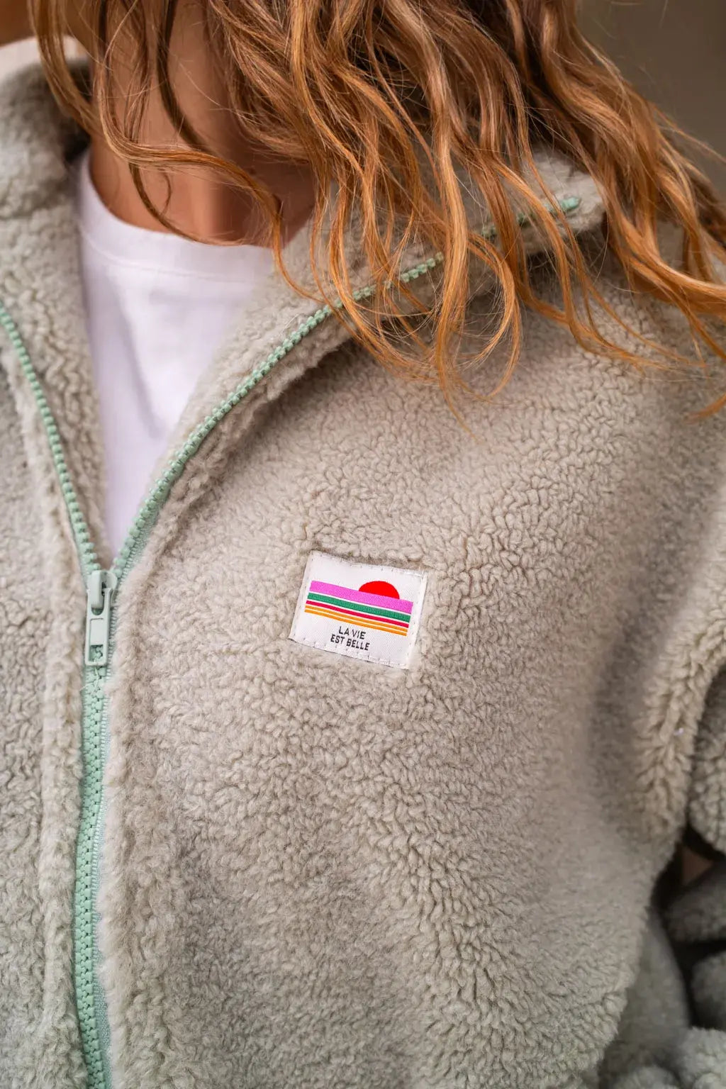 Veste polaire Sofia vert menthe