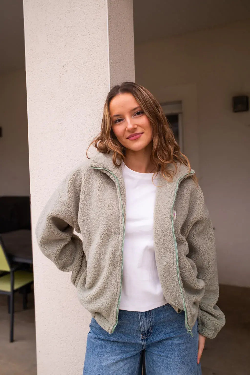 Veste polaire Sofia vert menthe