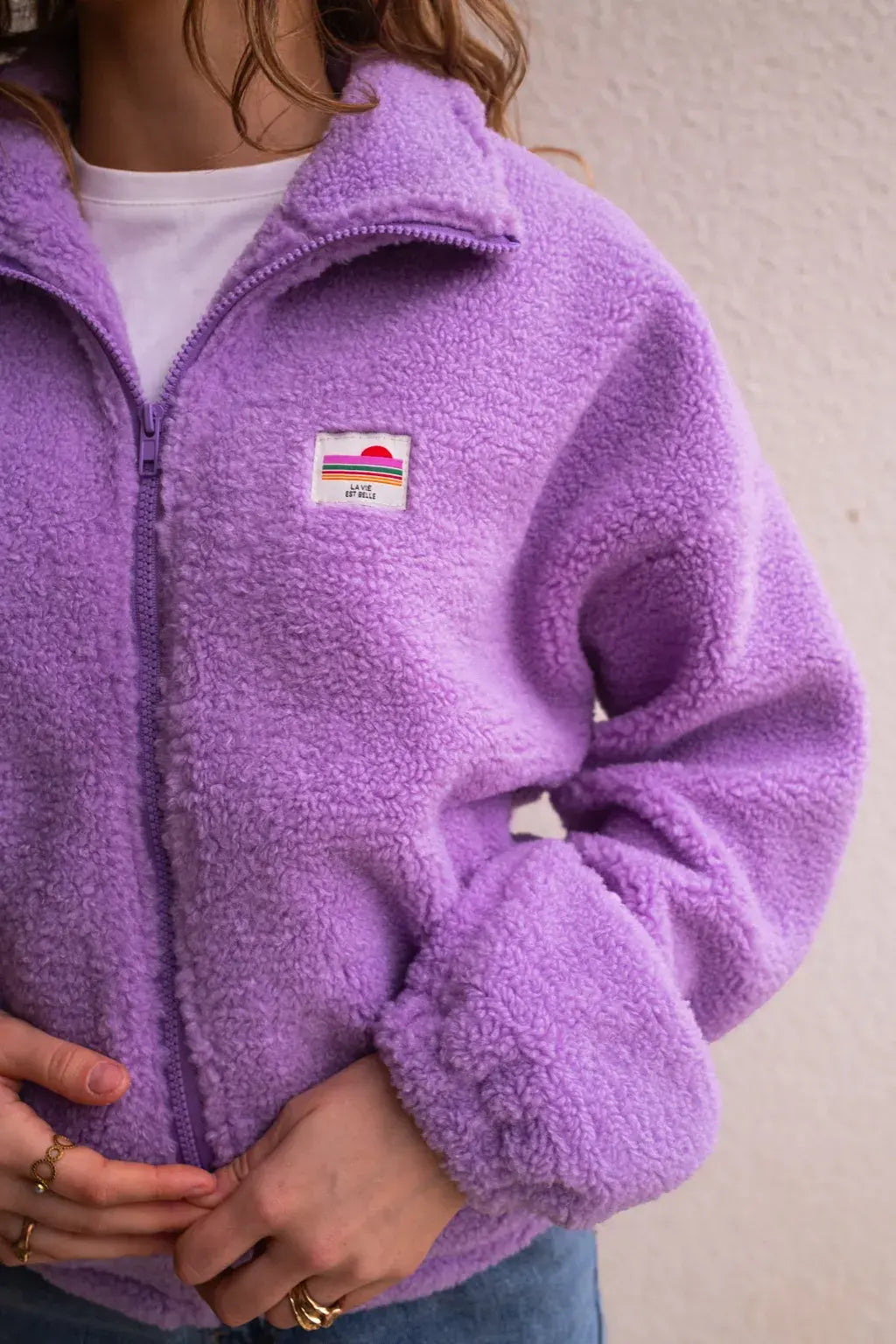 Veste polaire Sofia lilas