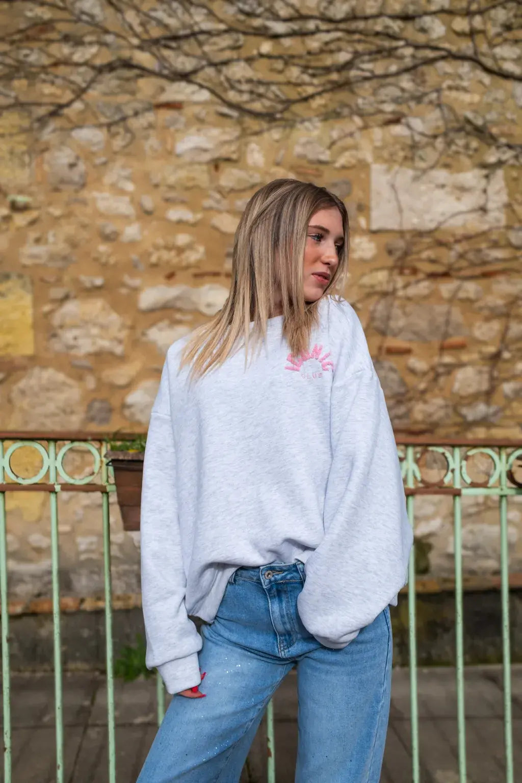 Sweat Iconic club gris