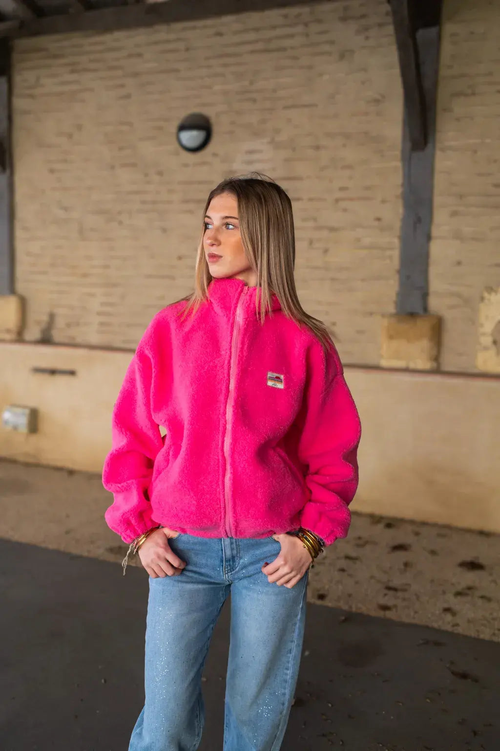 Veste polaire Sofia rose