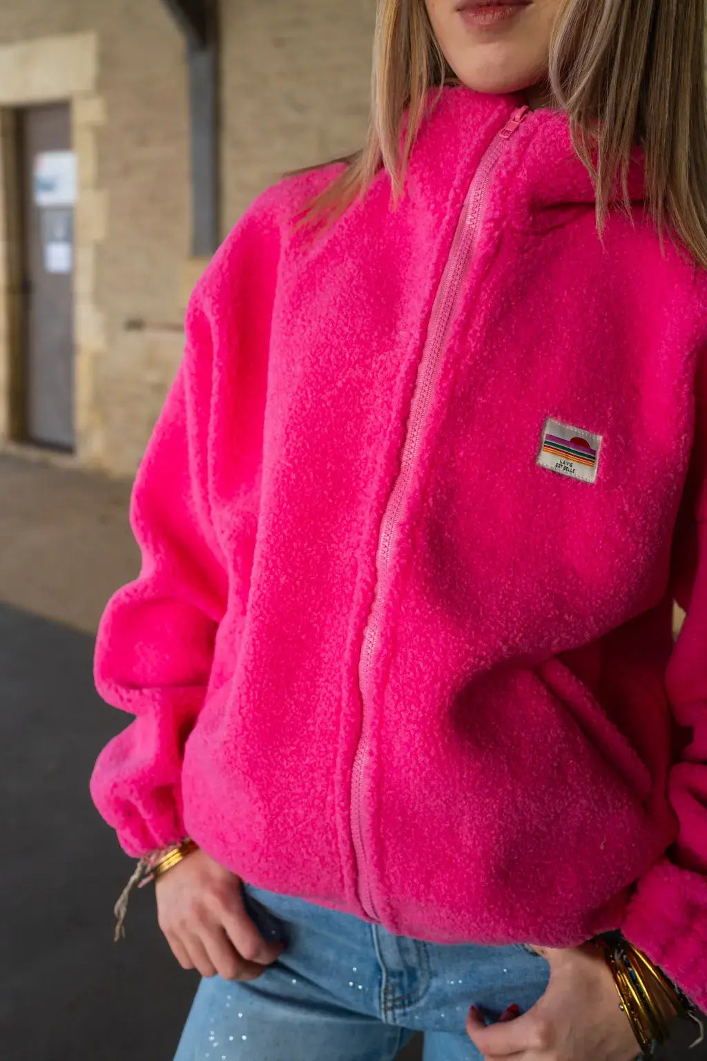 Veste polaire Sofia rose