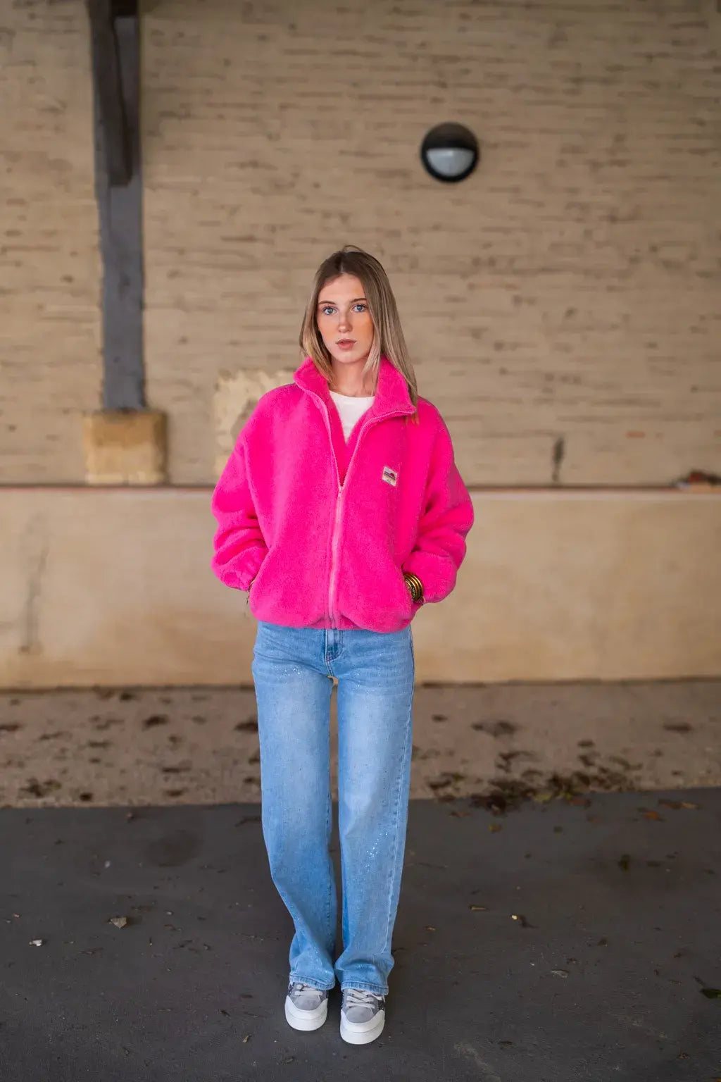 Veste polaire Sofia rose