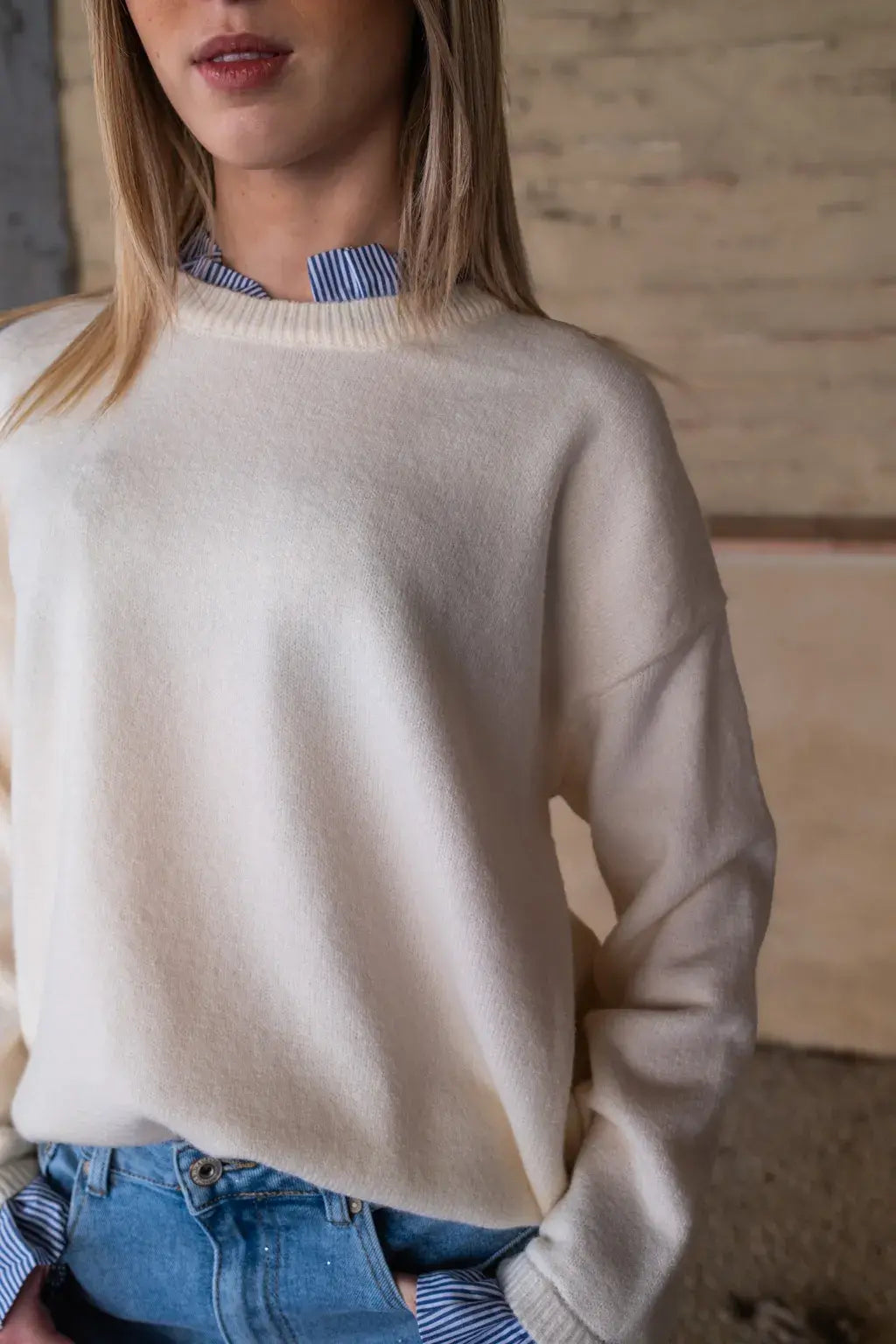 Pull Marjo écru