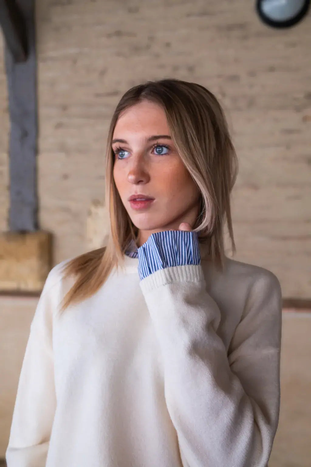 Pull Marjo écru