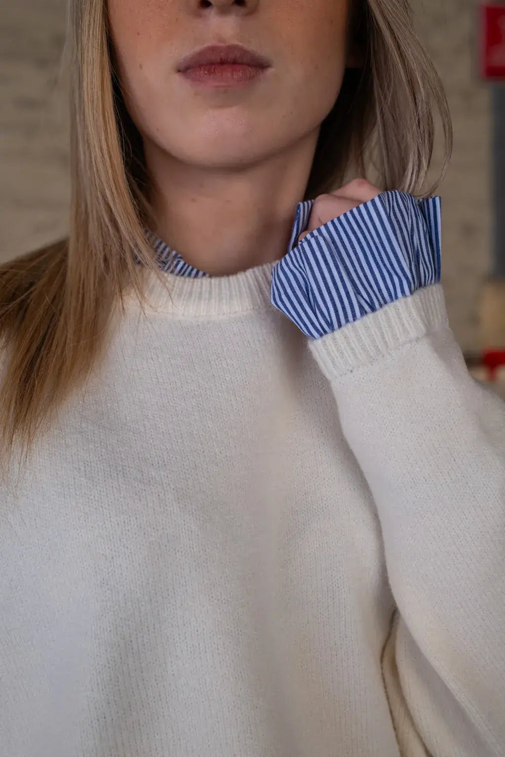 Pull Marjo écru