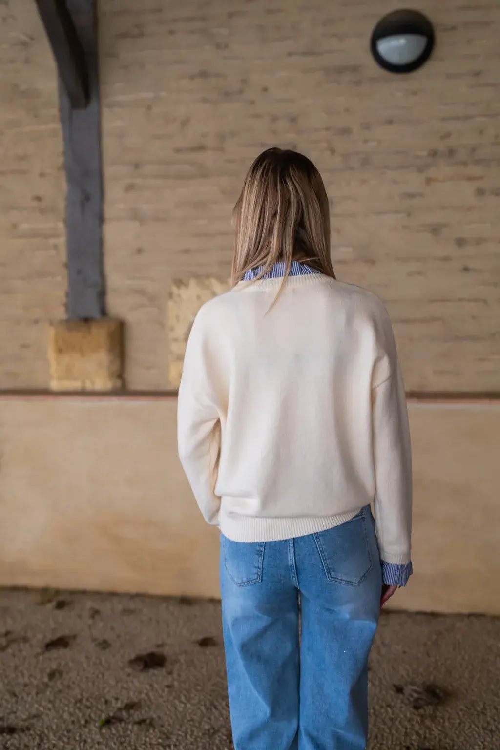 Pull Marjo écru
