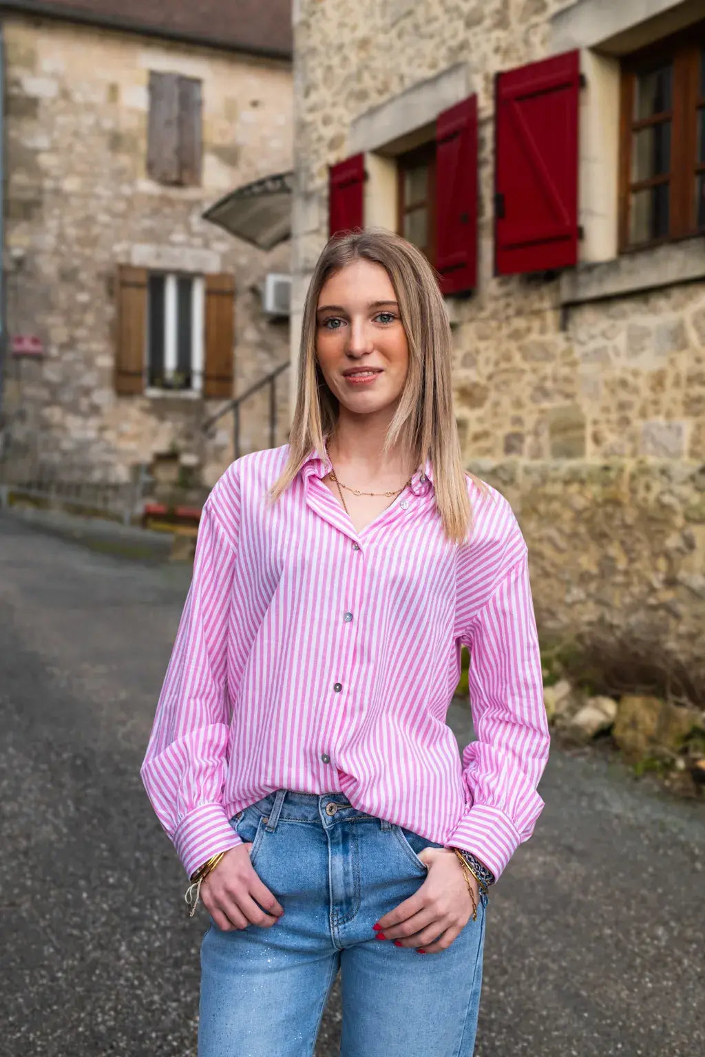 Chemise Angy rose