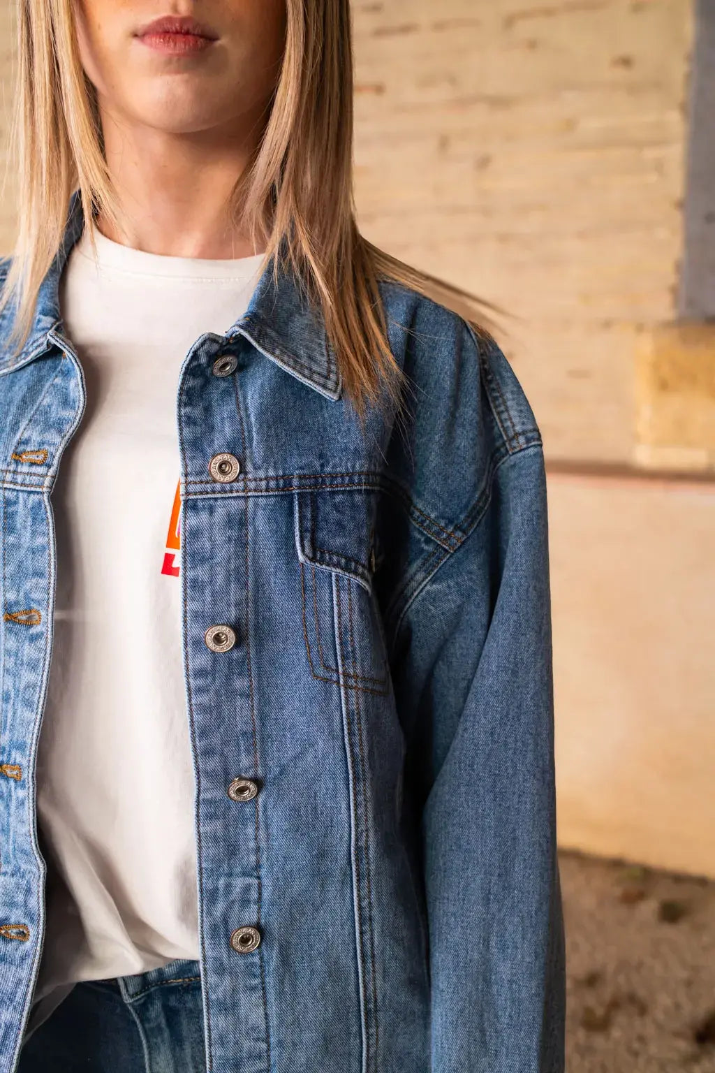 Veste en jean Palmiers