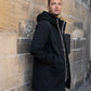 Parka longue fourrée mouton Laura Jo - Eric noire