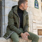 Parka longue doublure doudoune Laura Jo - Léon kaki