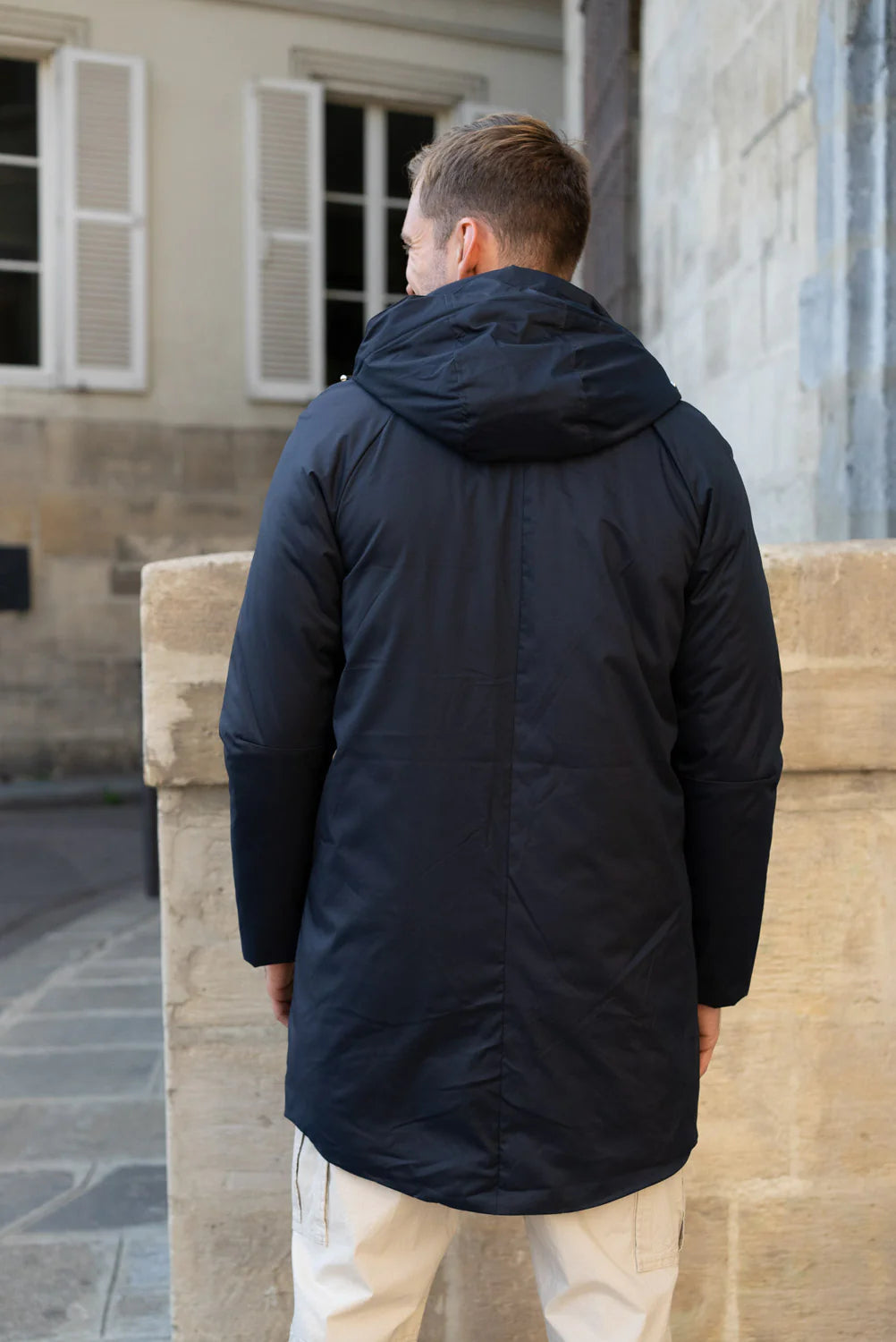Parka longue doublure doudoune Laura Jo - Léon marine
