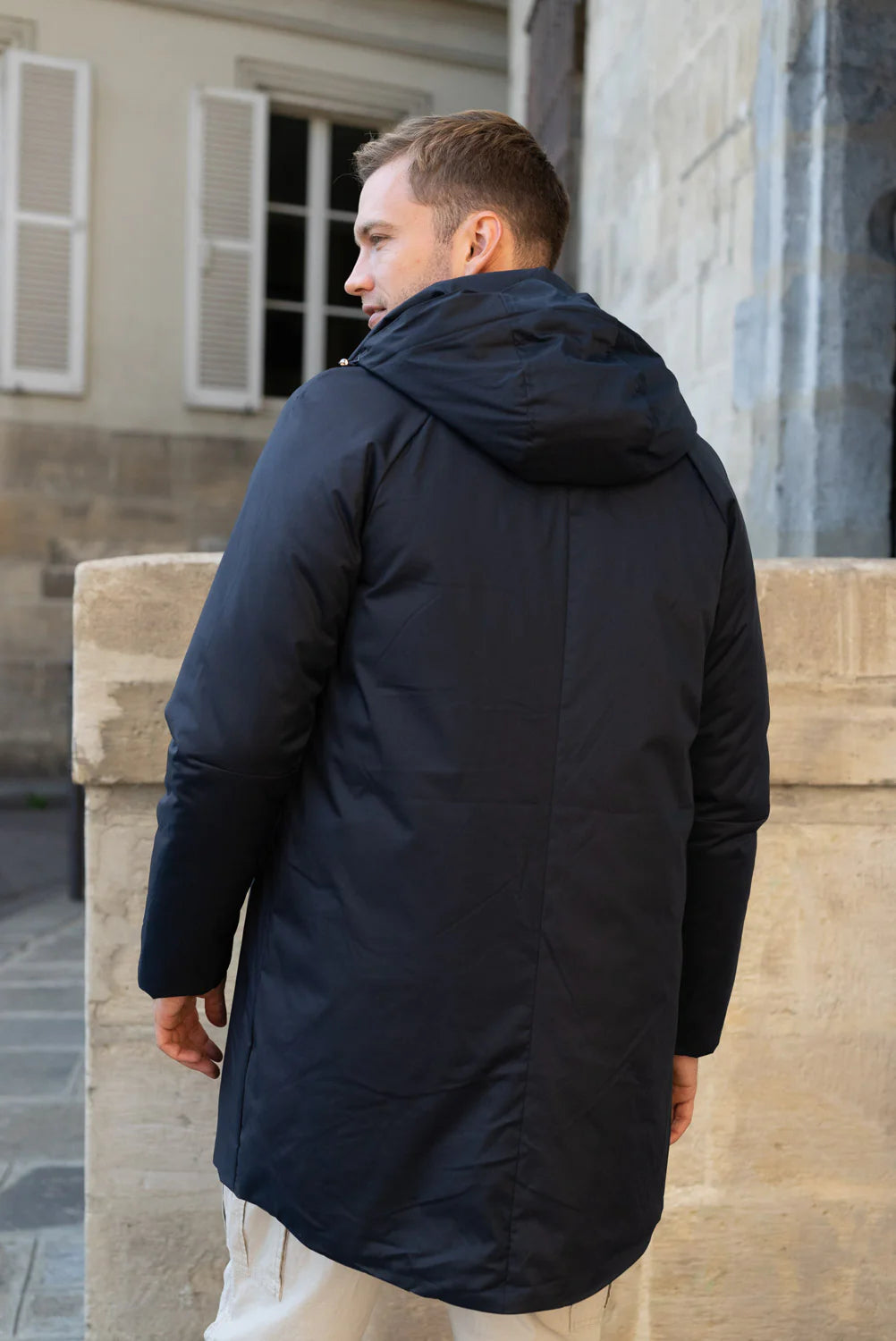 Parka longue doublure doudoune Laura Jo - Léon marine