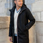 Parka longue doublure doudoune Laura Jo - Léon noire