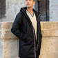 Parka longue doublure doudoune Laura Jo - Léon noire