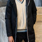 Parka longue doublure doudoune Laura Jo - Léon noire