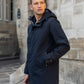 Parka longue fourrée mouton Laura Jo - Eric marine