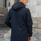 Parka longue fourrée mouton Laura Jo - Eric marine