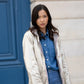 Imperméable réversible Laura Jo taupe/doré- Elena courte