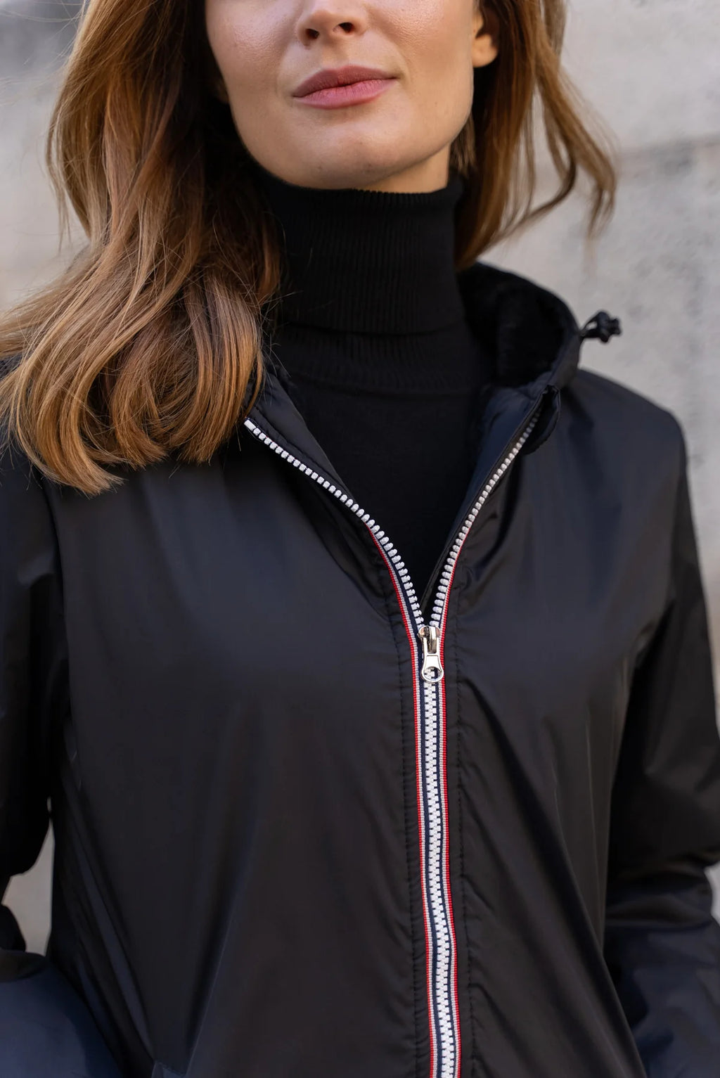 Parka fourrée imperméable Laura Jo - Albane noire longue