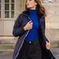 Parka fourrée imperméable Laura Jo - Albane marine longue